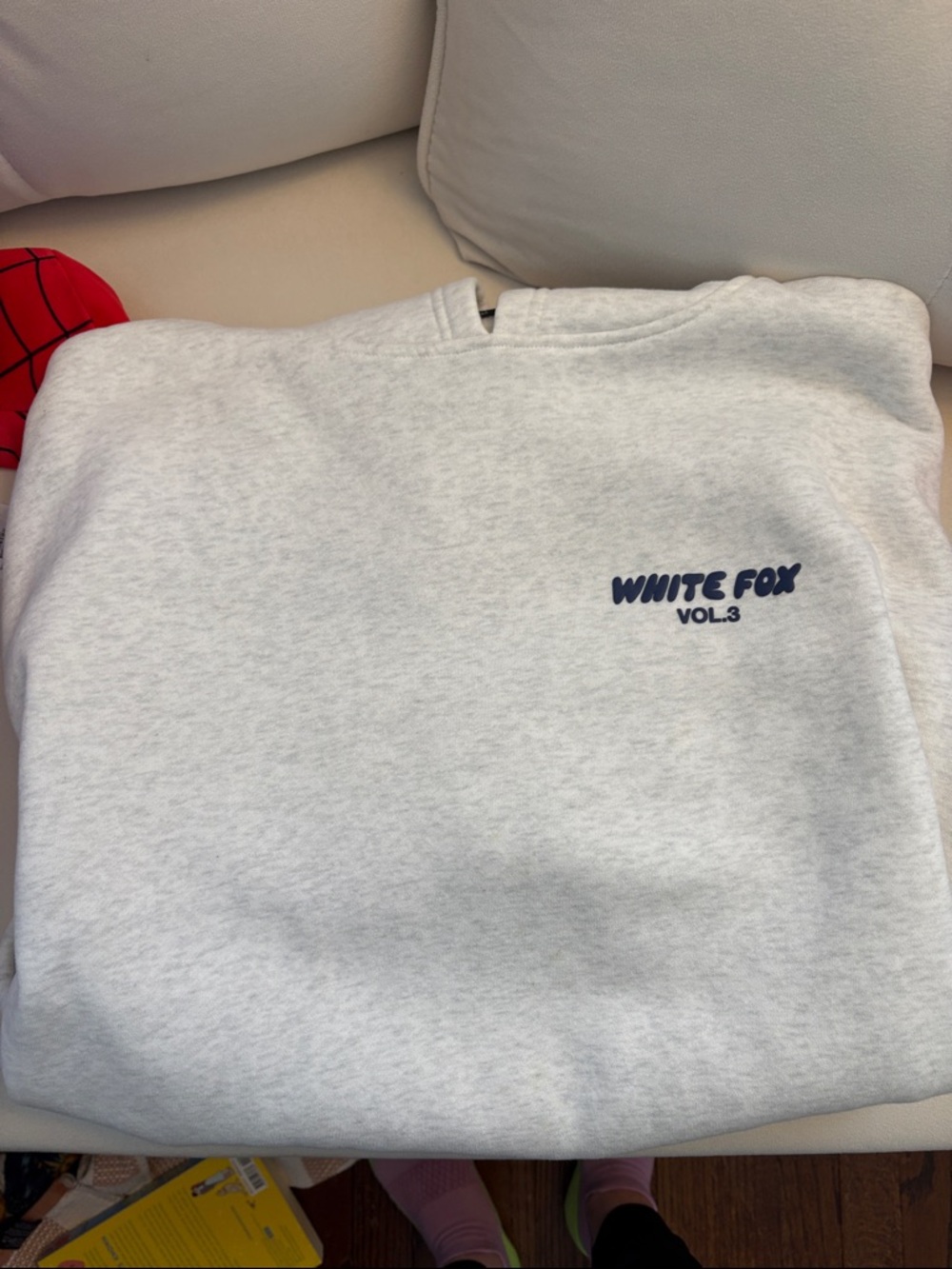 White Fox Vol.3 Light Gray hoody Sweatshirt